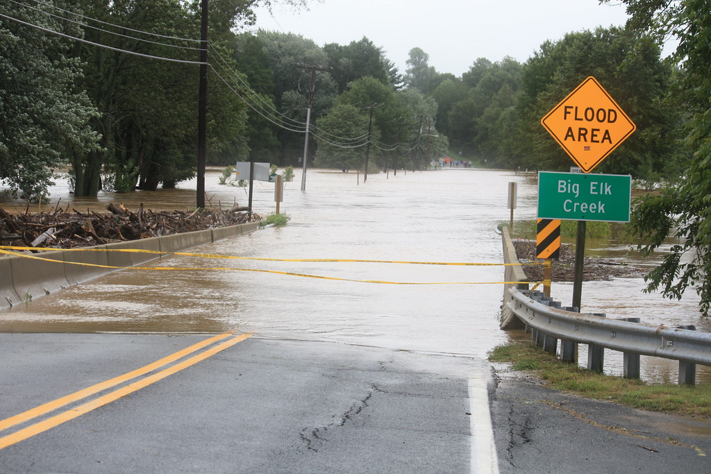 Delaware Ave in Elkton, MD closed Flooding in Elkton, Md o… Flickr