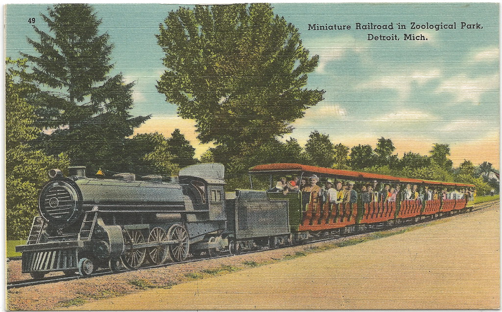 SE Detroit MI Narrow Gage RR Miniature Steamer Railroad RR… Flickr