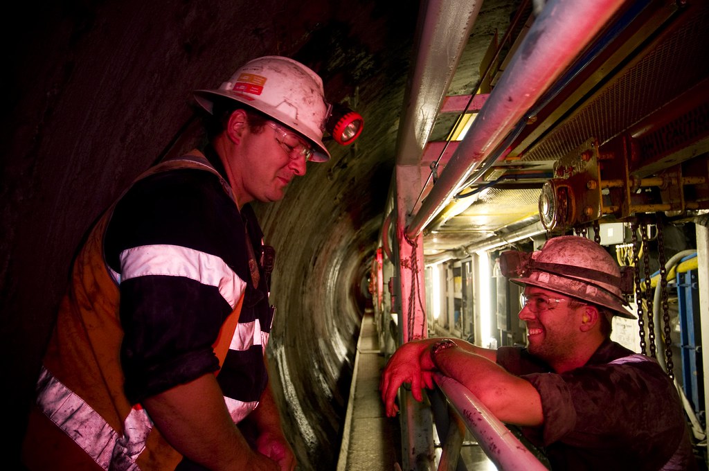 Tunnel supervisor inside TBM Yarra Valley Water Flickr