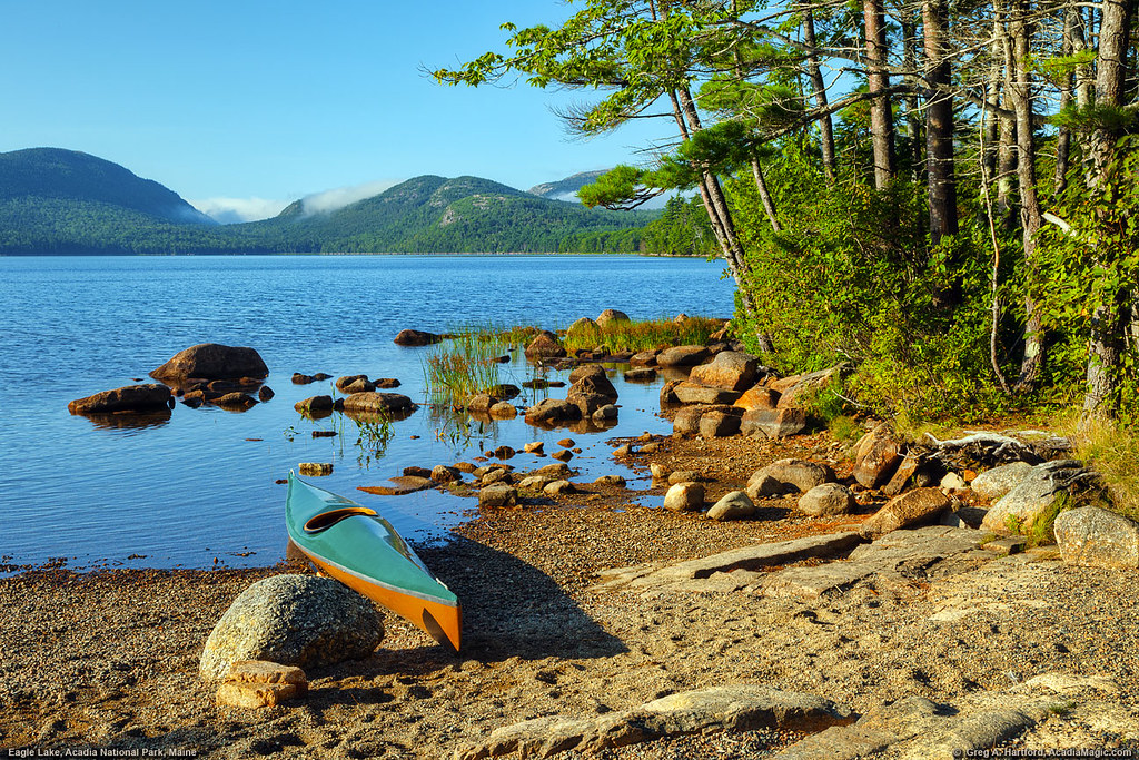 Eagle Lake, Acadia National Park The kayak is ready for an… Flickr