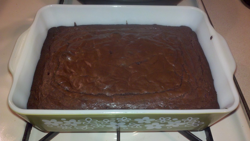 Brownies in pyrex dish courtney Flickr