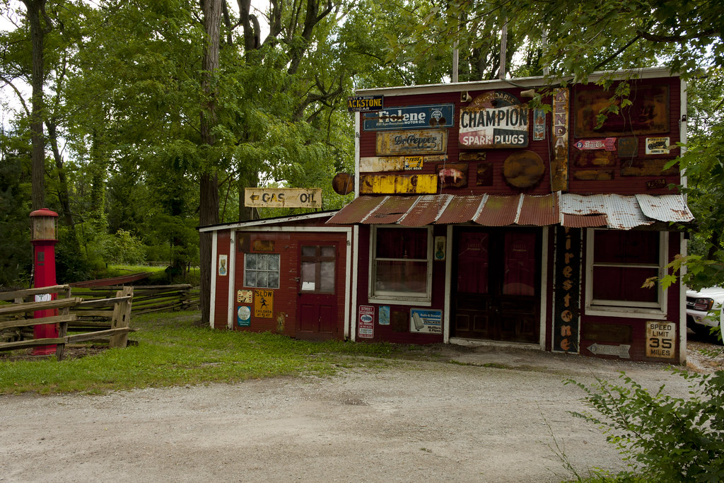 Clifton antique gas station J. Todd Poling Flickr