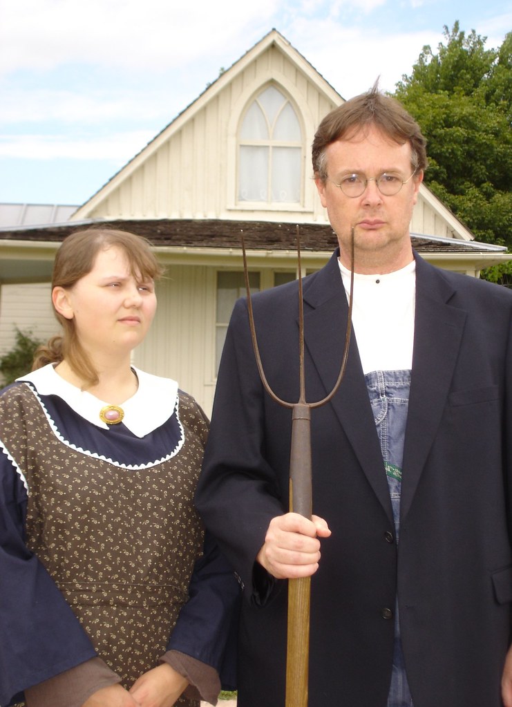 American Gothic At the house in Eldon, Iowa, where there's… Flickr