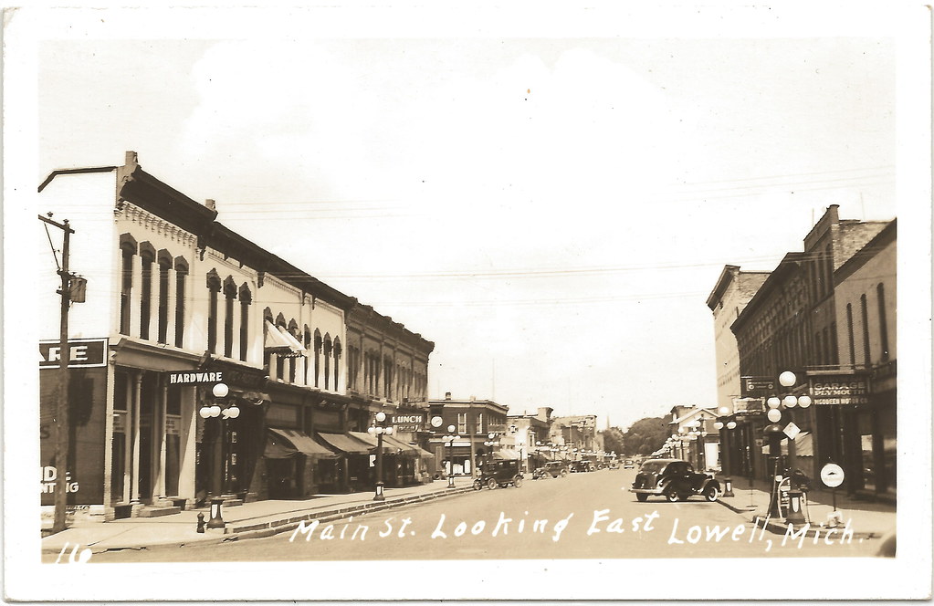 SW Lowell MI RPPC Downtown Stores Businesses RPPC Great St… Flickr