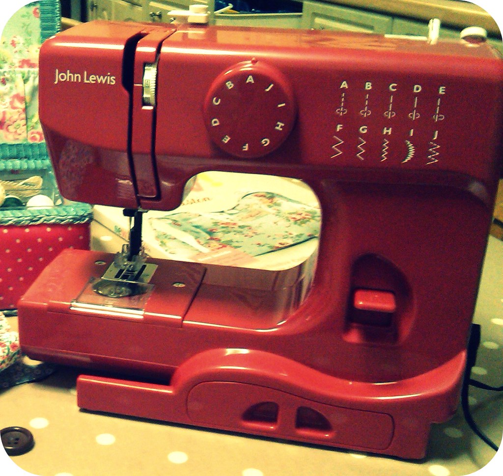 My (first) little red sewing machine from John Lewis Flickr