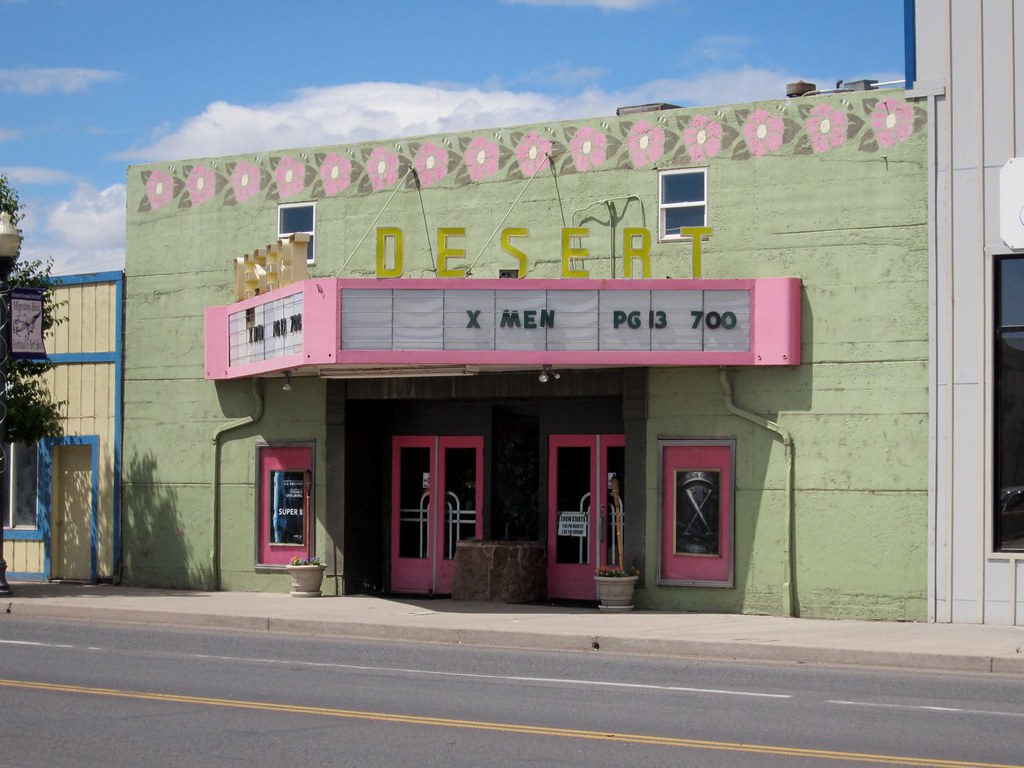 Burns, OR 0985a Desert movie theater in Burns. Don Barrett Flickr