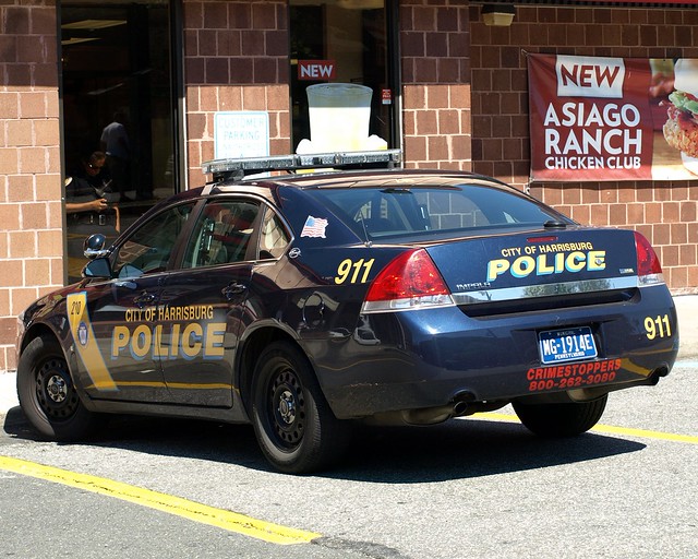 City of Harrisburg Chevy Impala Police Car, Paterson, New Jersey a