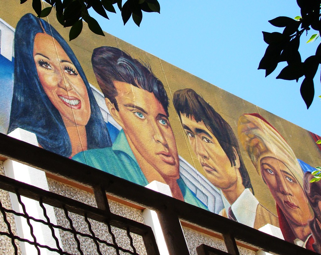 Hollywood High School Mural Cher, Ricky Nelson, Bruce Le… Flickr