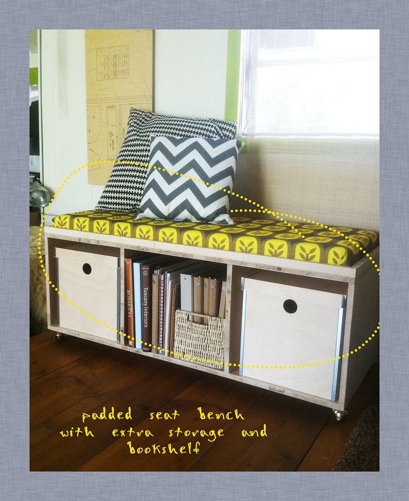 diy padded seat bench DIY padded seat bench made by me and… Flickr