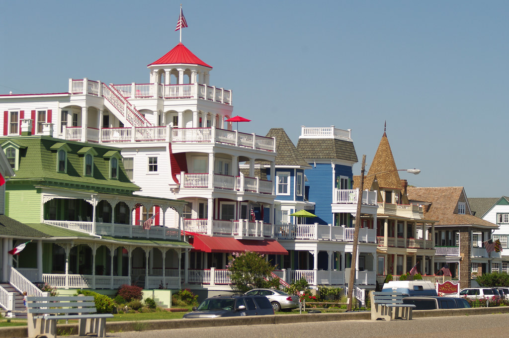 Colorful houses in Cape May Beach Drive Ken Martin Flickr