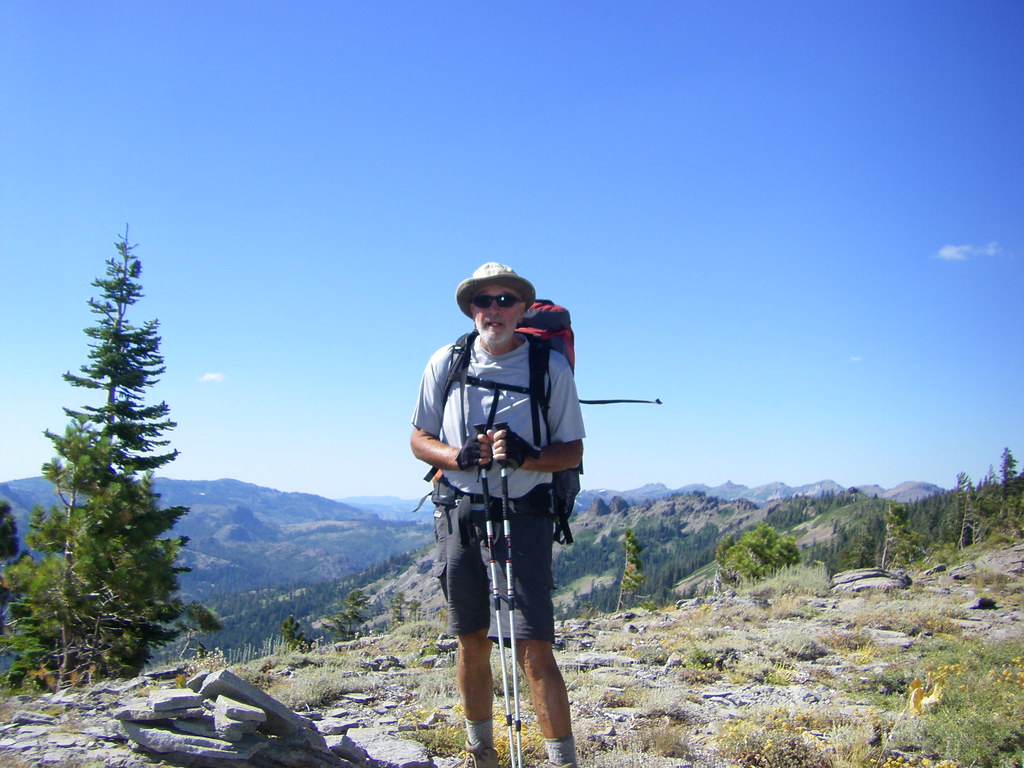 IMGP2122 Day 13 standing on ridge (the Pacific Crest) ju… Flickr