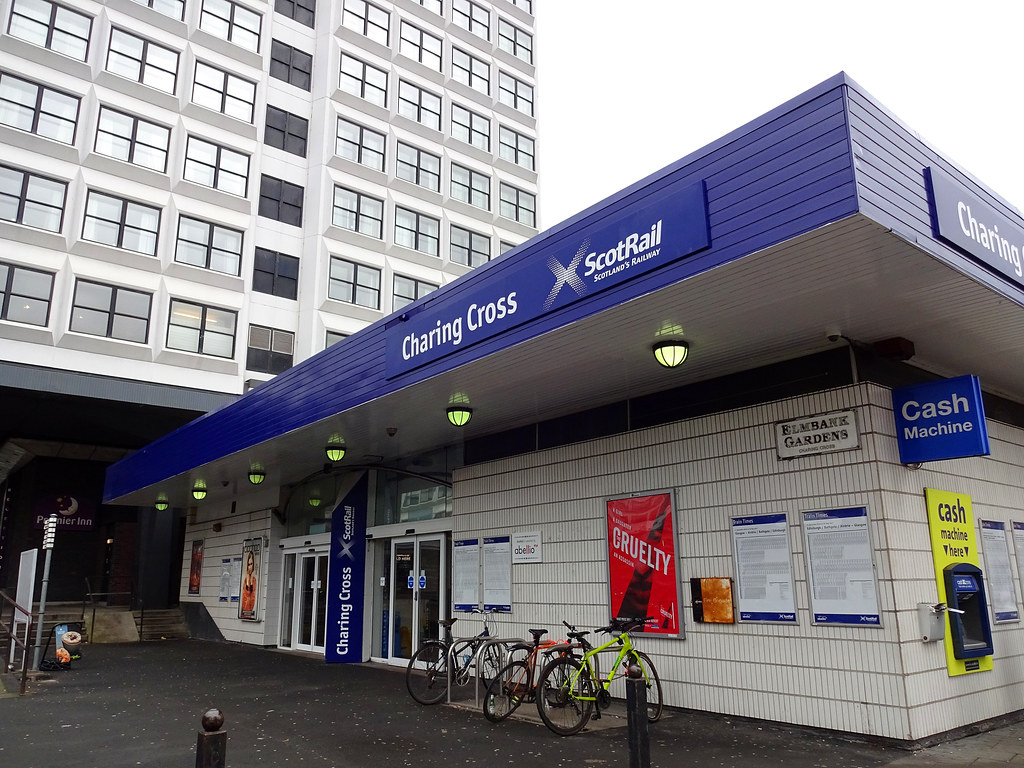 Glasgow Charing Cross Station On a railway line walk from … Flickr