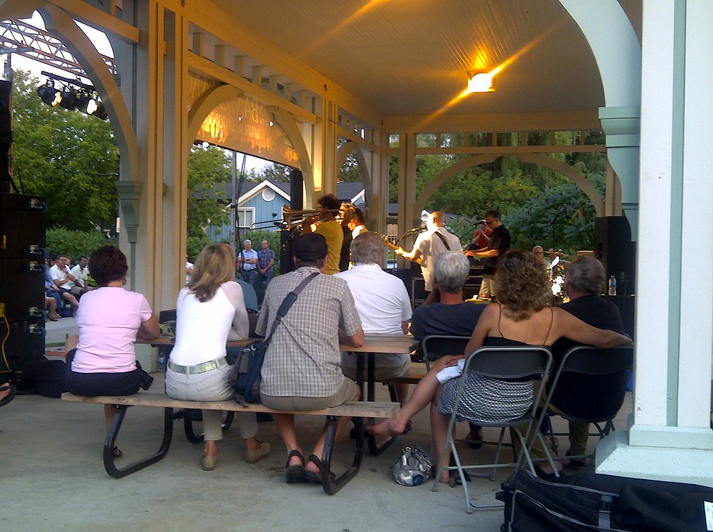 Brass Transit at Unionville Bandstand before dusk Arrived … Flickr
