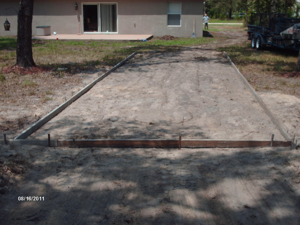 12' x 40' RV Parking Pad with Crushed Concrete Driveway Flickr