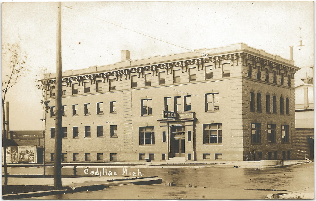 NW Cadillac MI RPPC Downtown Wexford YMCA and Cadillac Str… Flickr