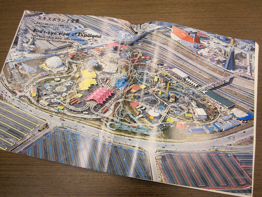 Expo '70's Expoland Amusement Zone Aerial photo of Expo '7… Flickr