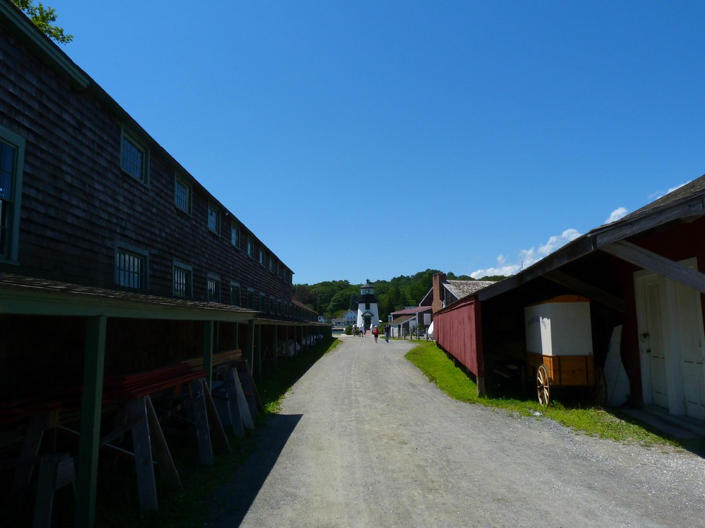 Mystic Seaport Mystic CT Rope House on left long buil… Flickr
