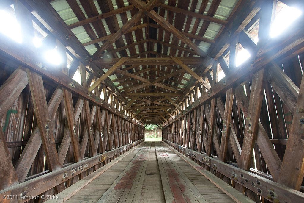 Halls Mills Bridge Halls Mills Bridge, a wooden covered br… Flickr