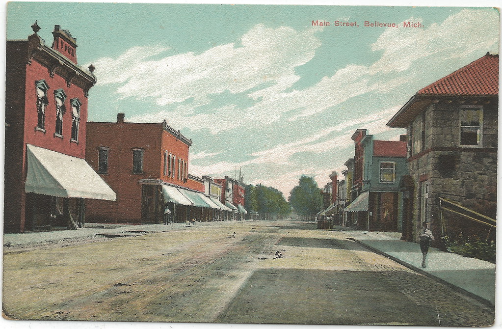 SW Bellevue MI Main Street Downtown Stores and Businesses … Flickr
