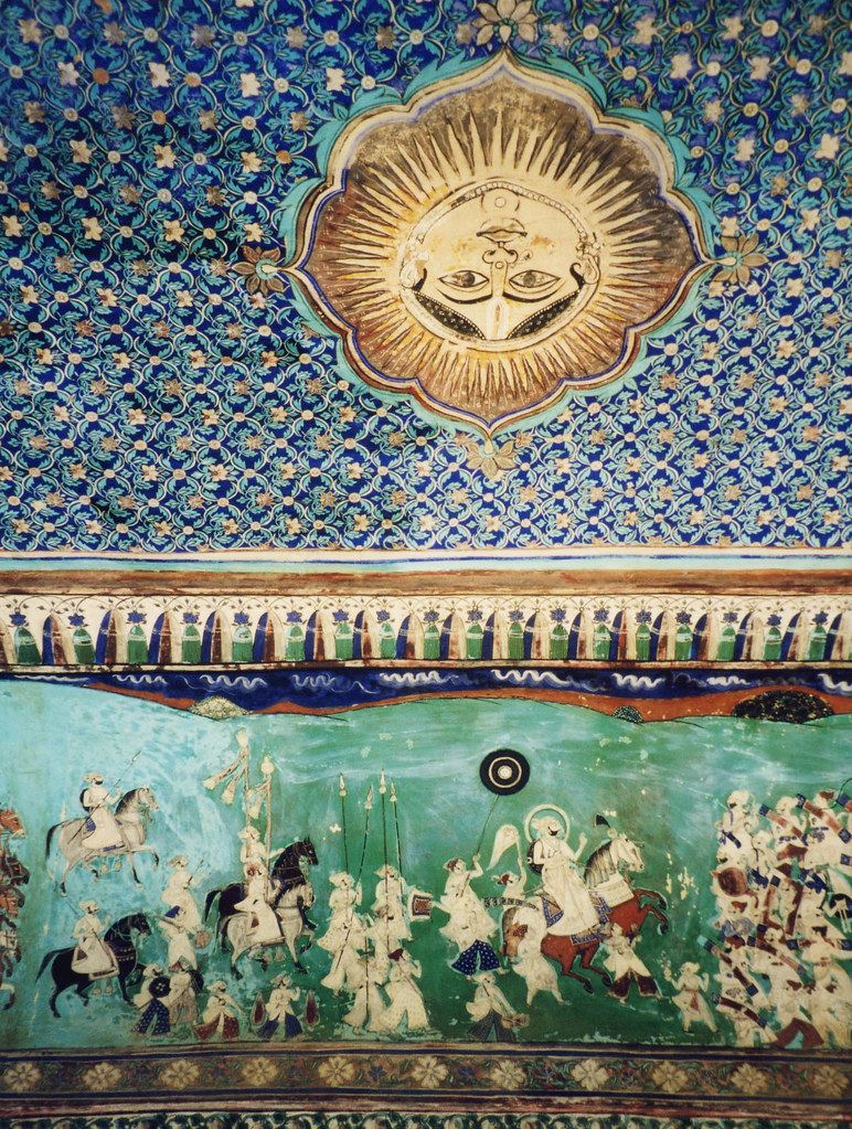 Bundi, Rajasthan, India Wall and ceiling painting in Bundi… Flickr