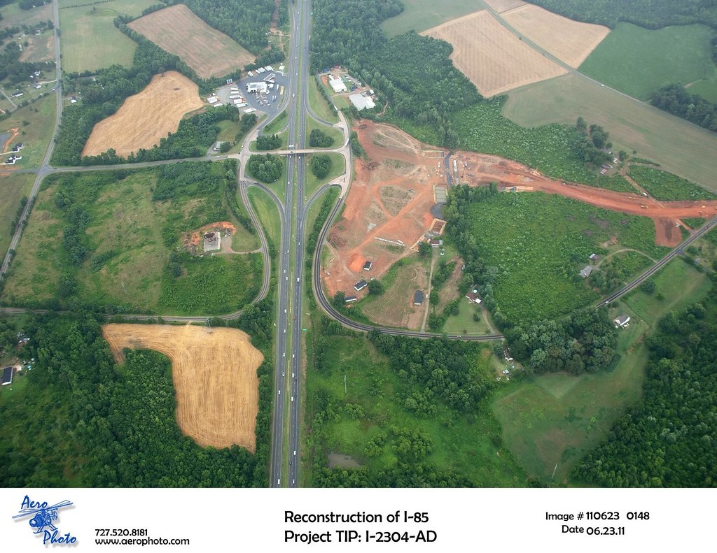 Aerial Photo Shows Construction Work on I85 at Belmont Ro… Flickr