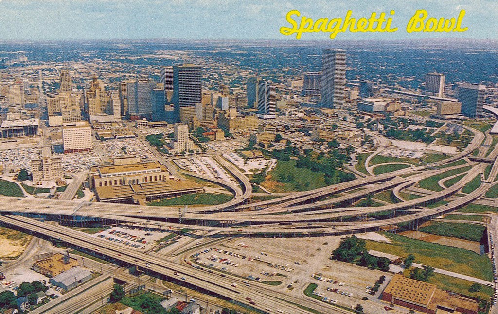 Postcard Spaghetti Bowl Houston, Texas Spaghetti Bowl Hou… Flickr