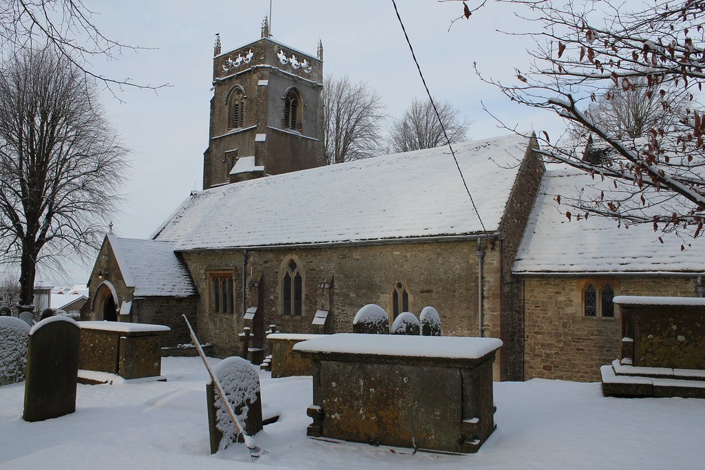 St. Leonard's Church, Broad Blunsdon in the Snow Amanda Howe Flickr