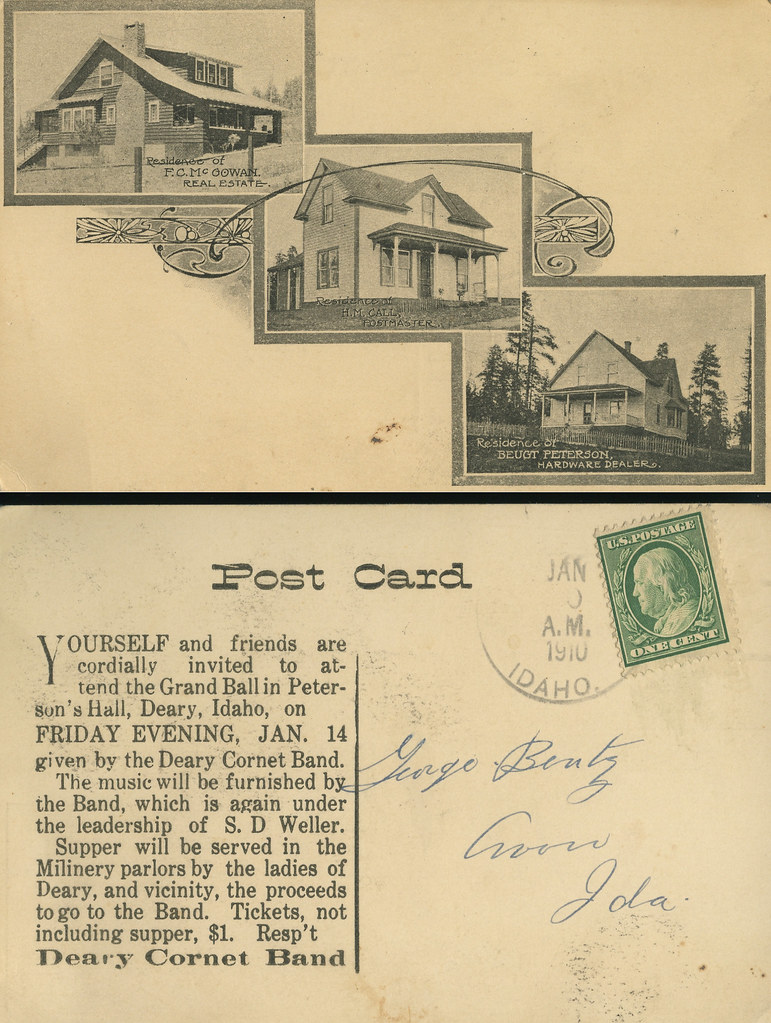 Residences, 1910 Deary, Idaho Production Date 1910 Sour… Flickr