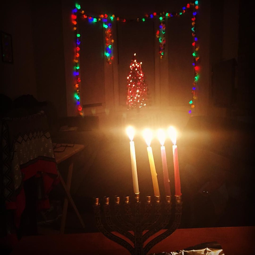 Christmas Tree Menorah Menorah + Christmas tree. We're bringing the faiths togeth… Flickr