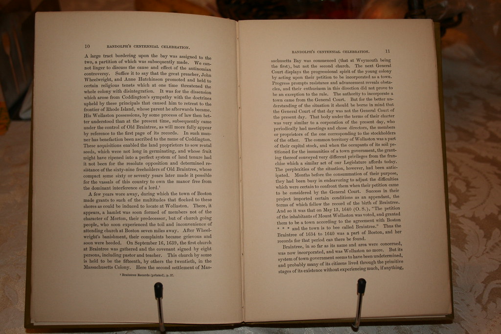 1893 Centennial Address, Randolph, Massachusetts Flickr