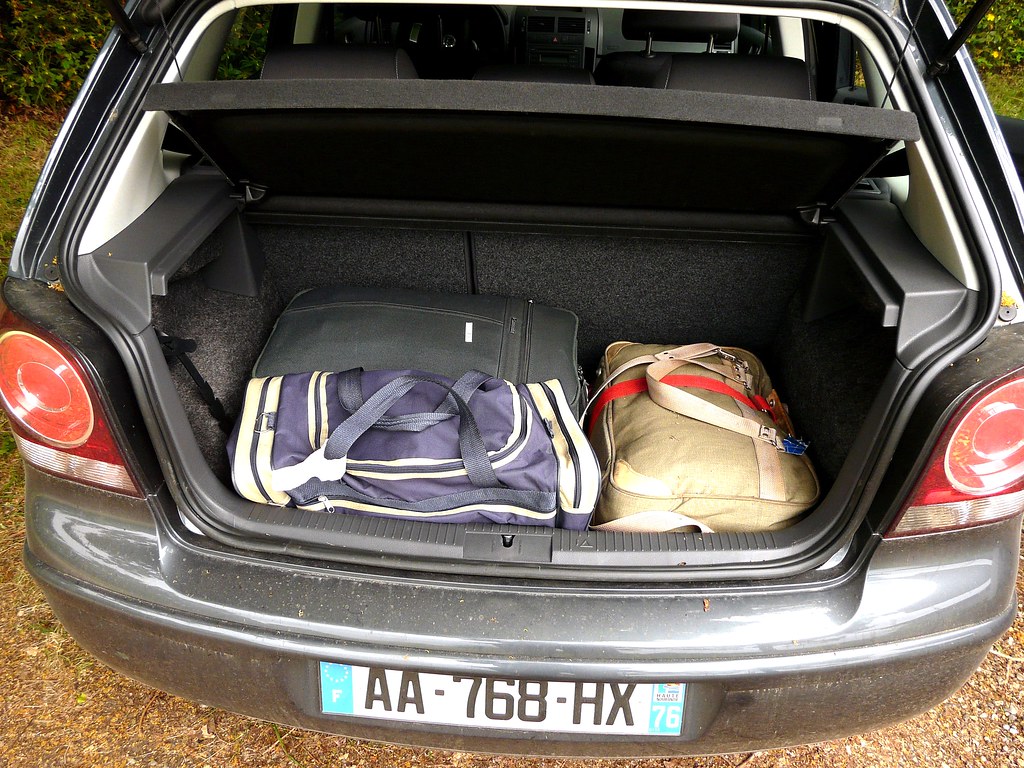 VW Golf 2009 trunk the suitcases are 22" carryons mksfca Flickr