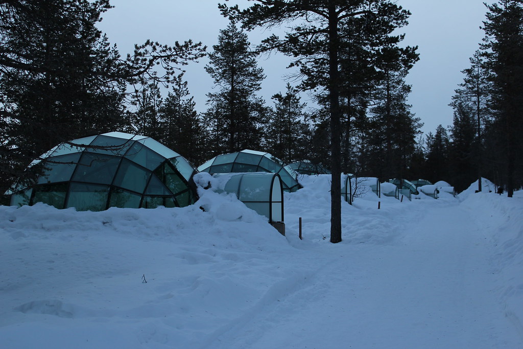 Igloo de verre Igloo de verre hôtel Laponie Finlandaise