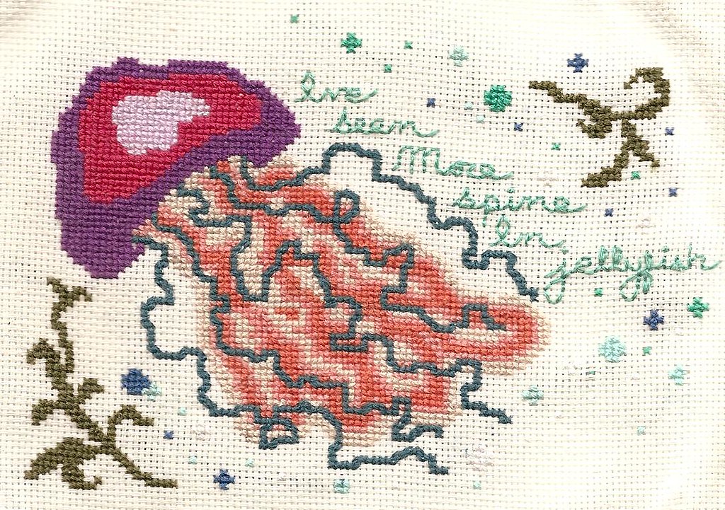 Cross stitch Brand New tribute I've seen more spine in jel… Flickr