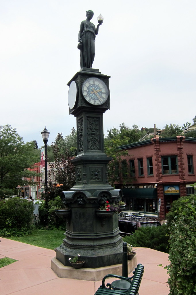 Colorado Manitou Springs Wheeler Town Clock a photo on Flickriver
