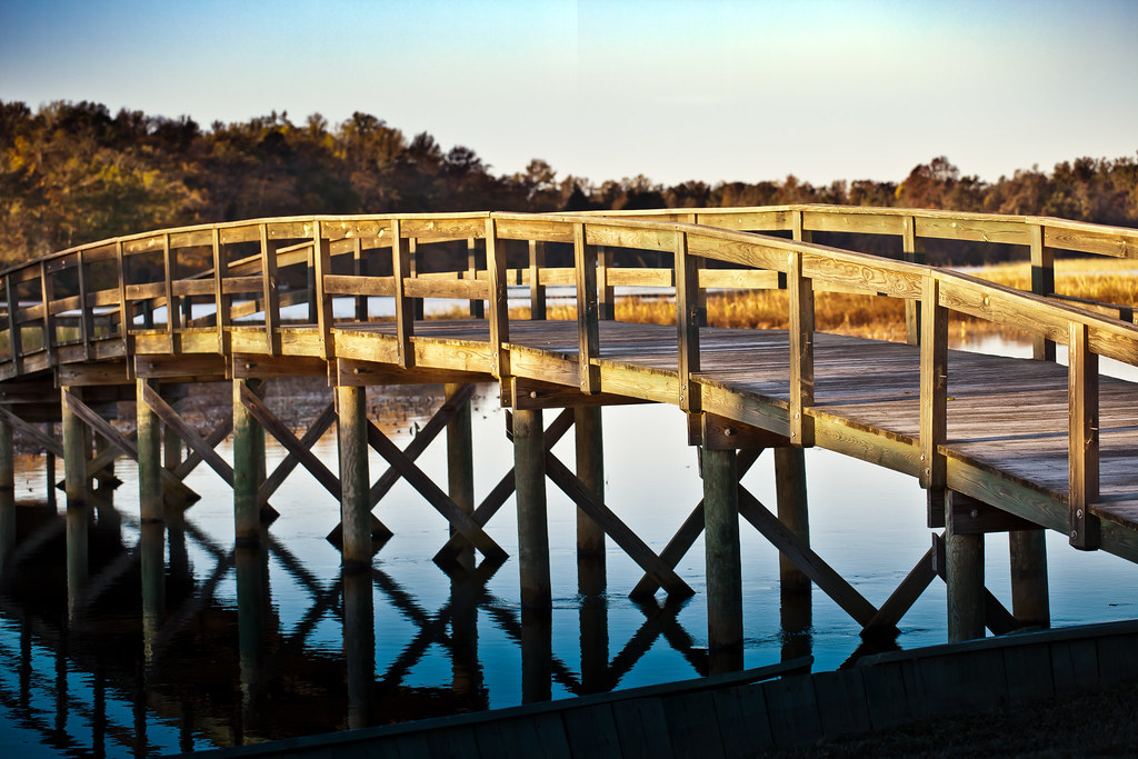 Early Morning Footbridge at Mattaponi River in Virginia Flickr