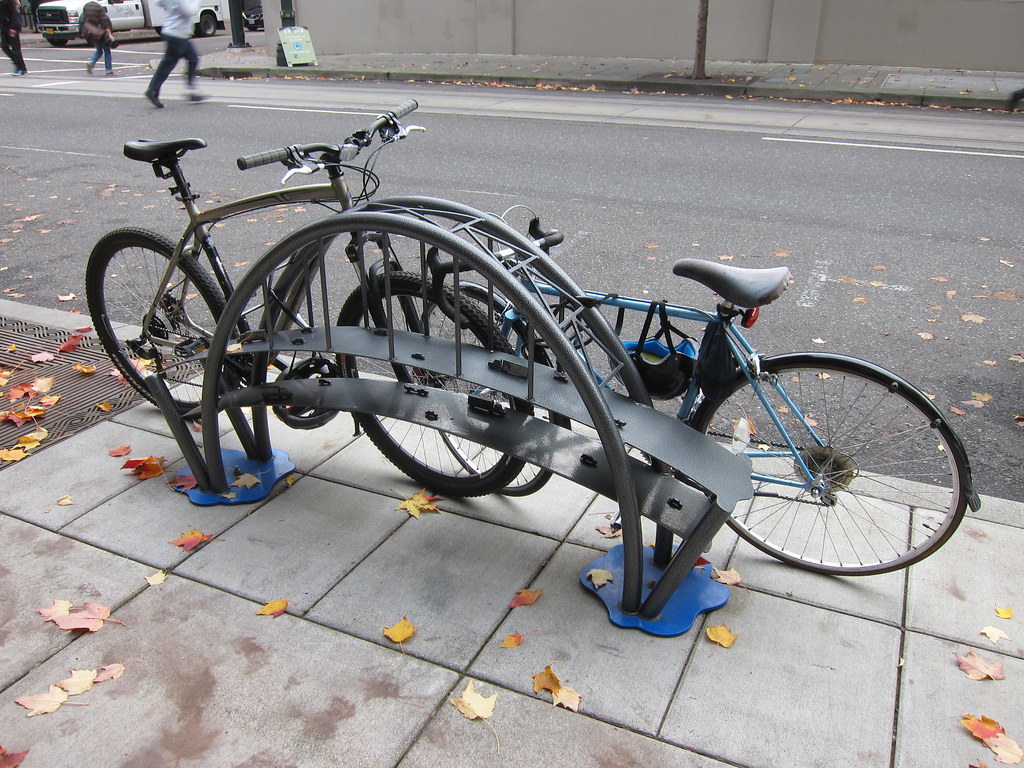 Bridge Bike Rack In Portland's Pearl District. Eugene Kim Flickr