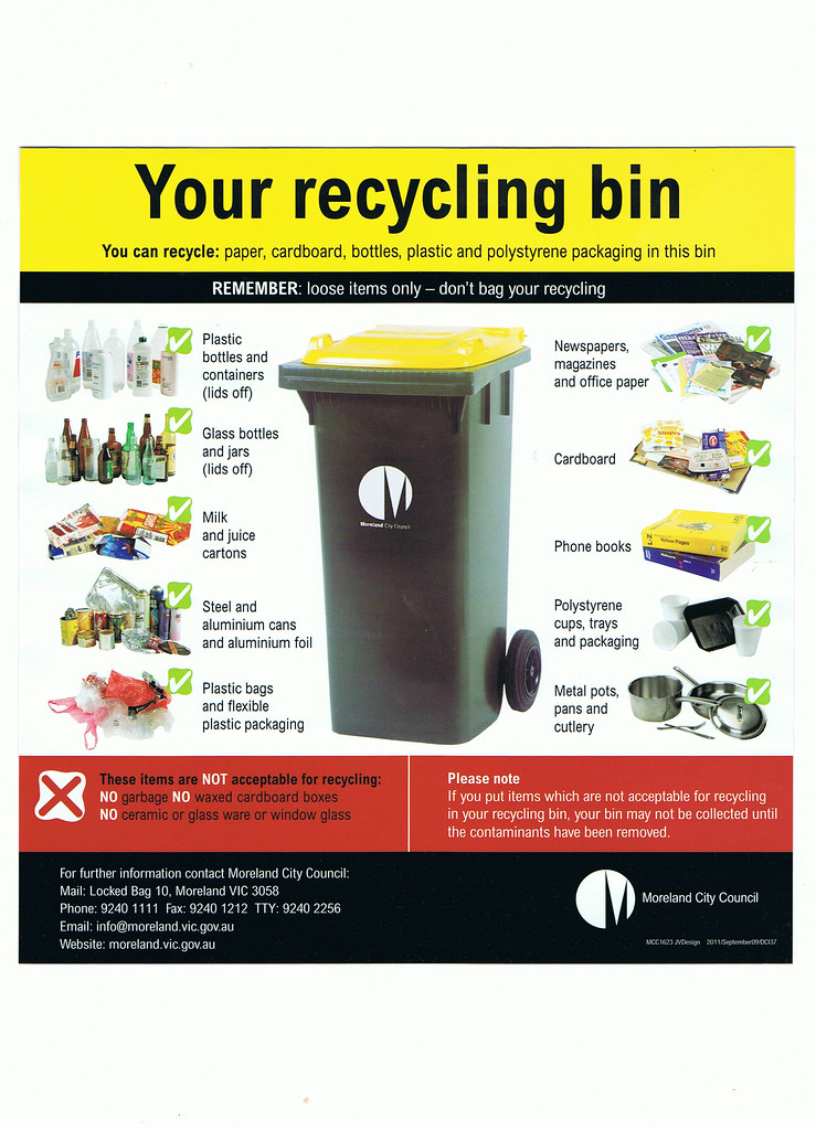 Moreland City Council Recycling Guide This the latest Recy… Flickr