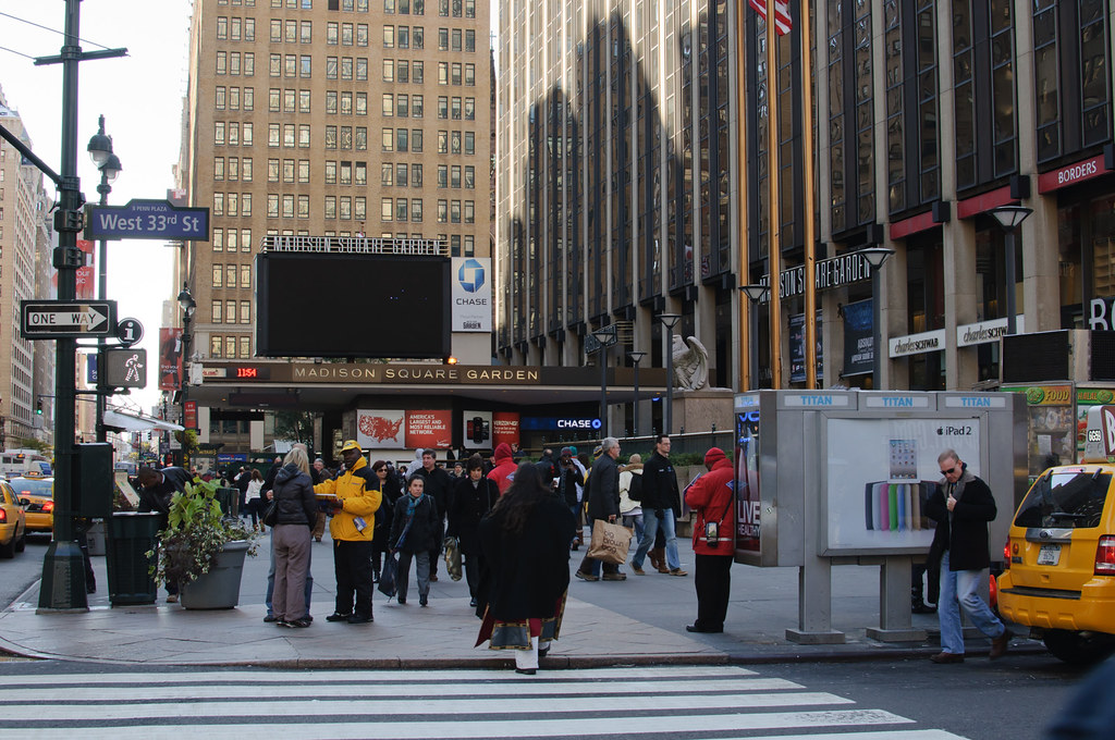 Entrance to Madison Square Garden and Penn Station Flickr