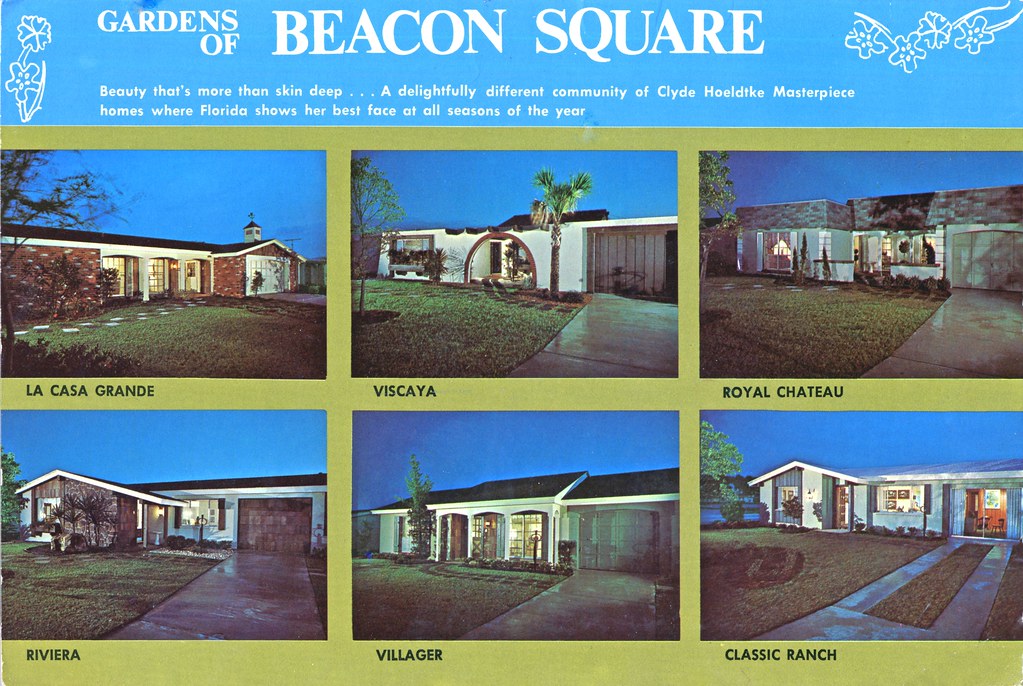 Gardens of Beacon Square A post card postmarked in 1972, c… Flickr