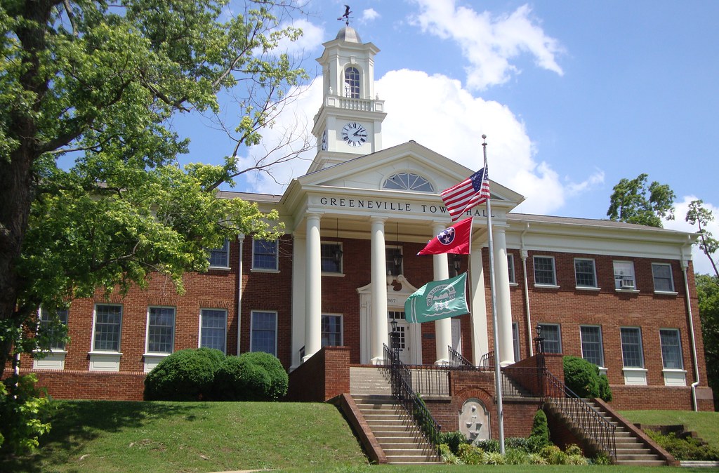 Greeneville, Tennessee Town Hall Greeneville is located in… Flickr