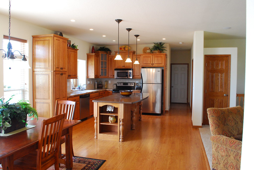 kitchen with oak Heritage Homes of Nebraska Flickr