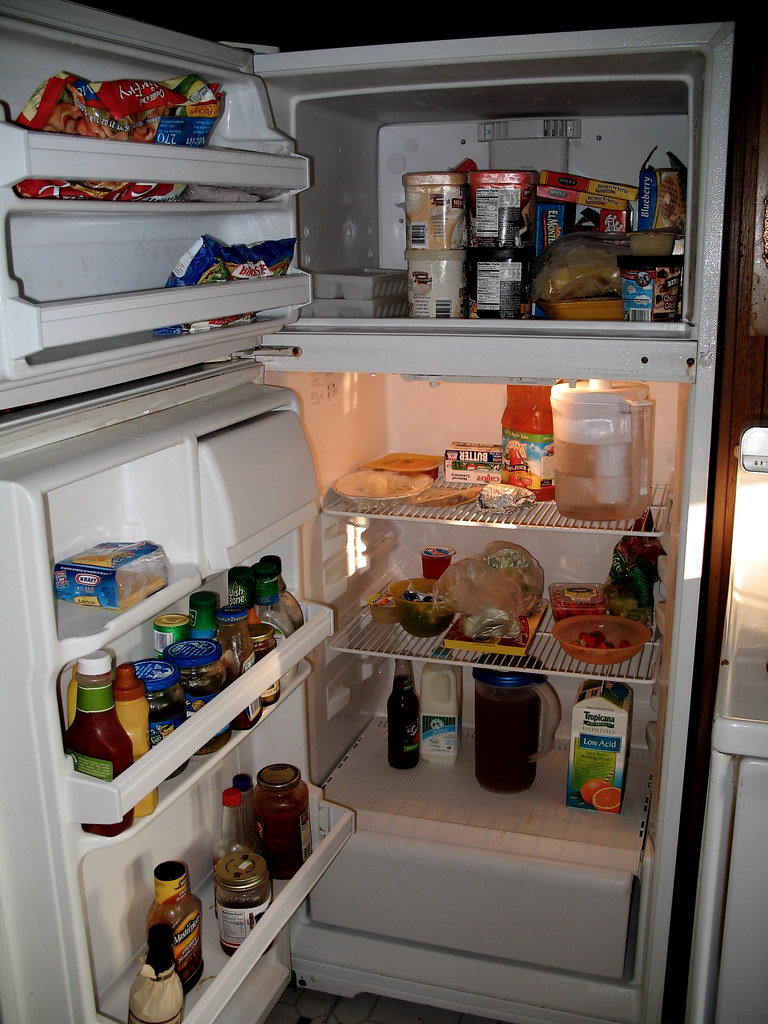 the fridge is full! I was a bit surprised to notice that b… Flickr