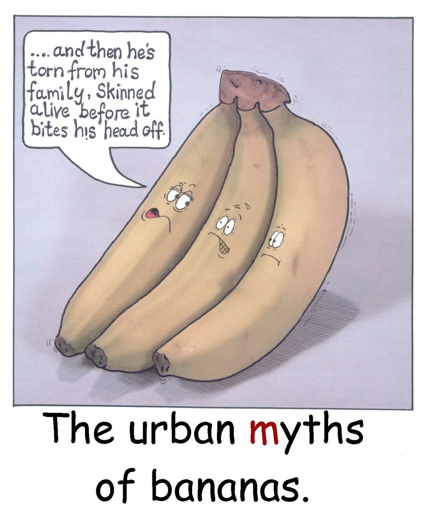 Urban myths of bananas Bubblehead Flickr