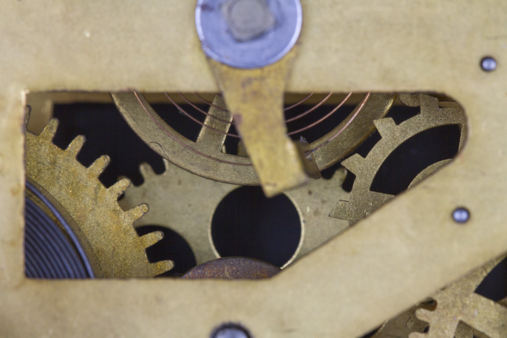 Clockwork [ Macro Mondays ] A springwound motor in a ca… Flickr