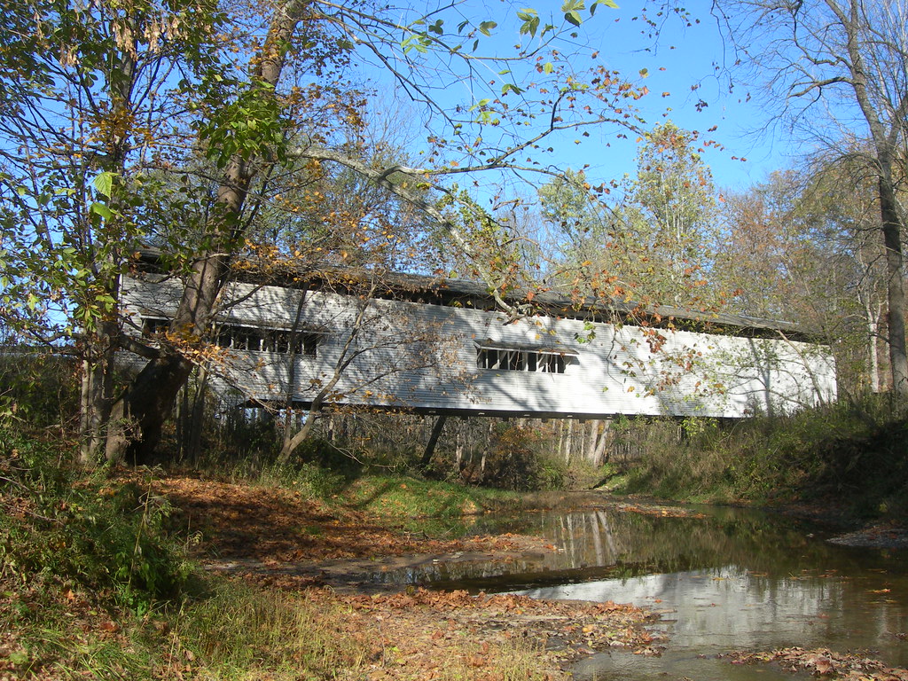 Portland Mills Covered Bridge Constructed in 1856 by Henry… Flickr