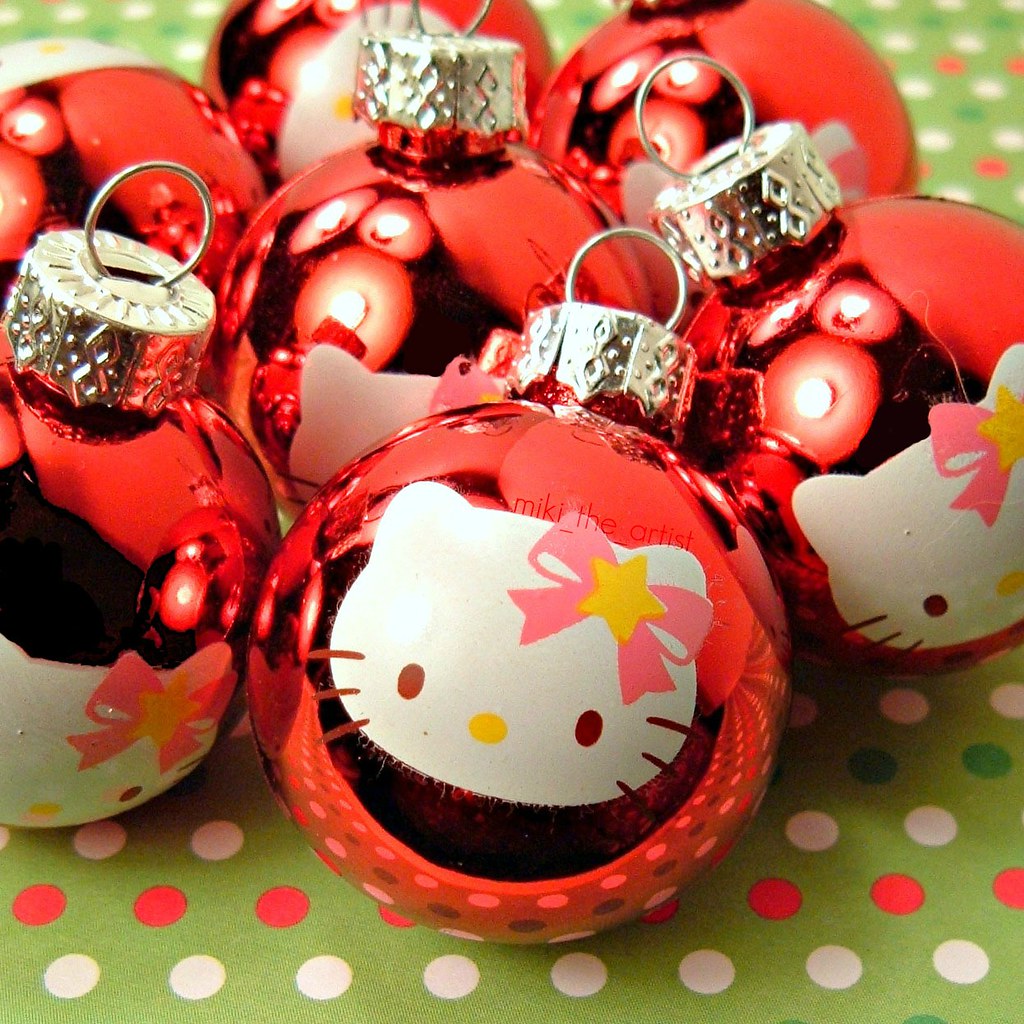 Hello Kitty Christmas Ornaments I got these today at Targe… Flickr