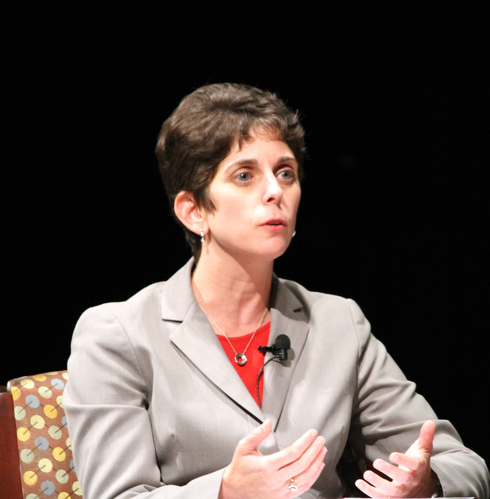 Marcy Leonard leading the discussion Howard County Library System