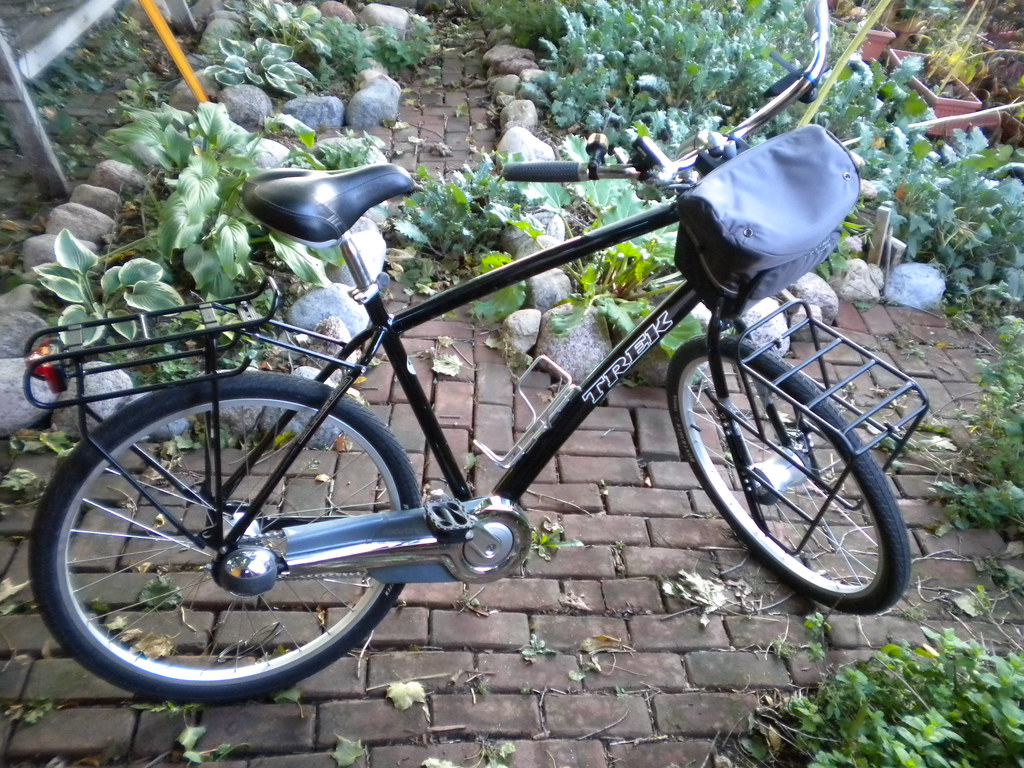 Trek Lime Lite Racktime bag and back rack. Surly front rac… Flickr