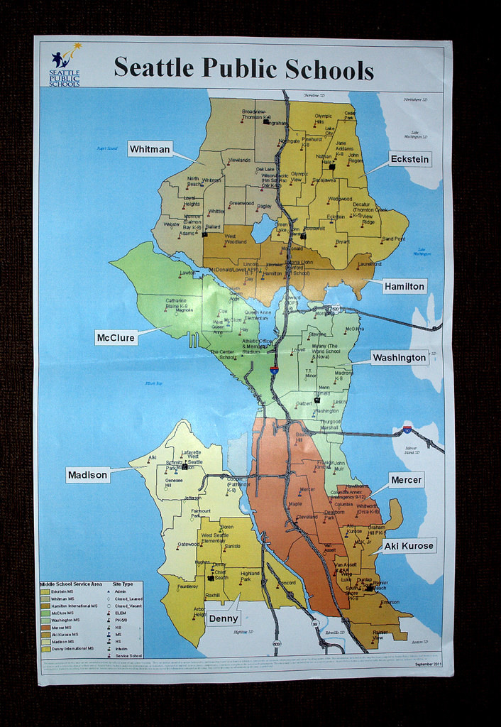 Boundary and Campus Location Map Seattle WA Public School… Flickr