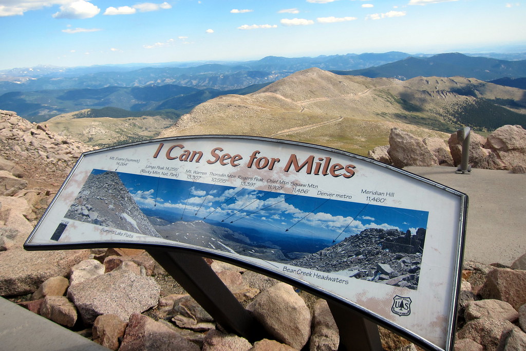 Colorado Mount Evans View from summit Mount Evans is a … Flickr